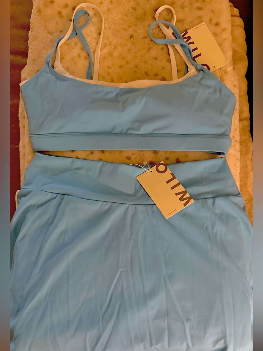 WILO THE LABEL TWO PIECE SET BRA/SKORT SIZE L - Picture 2 of 4
